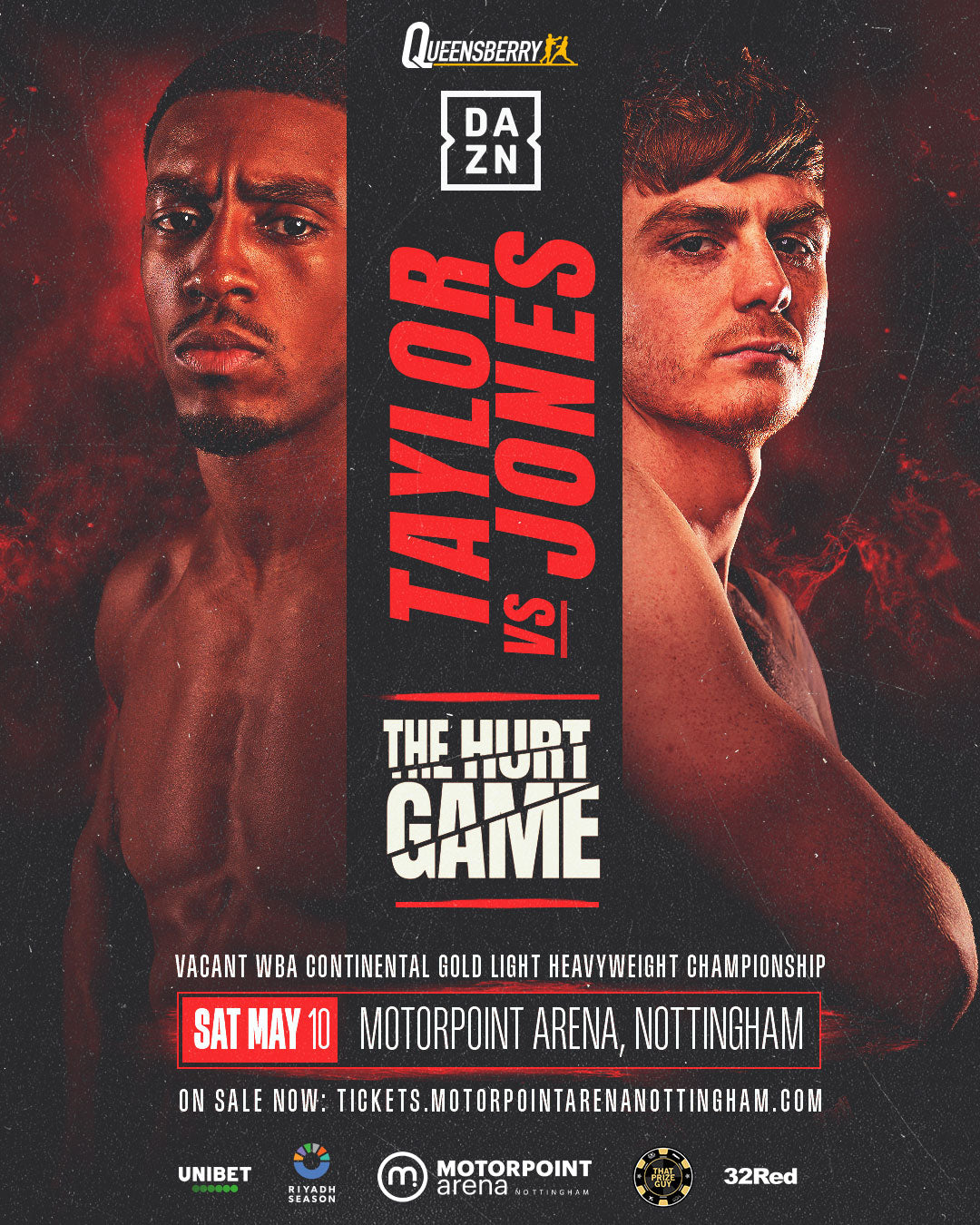EZRA TAYLOR (TICKETS) CHAMPIONSHIP BOXING, SATURDAY 10TH MAY 2025