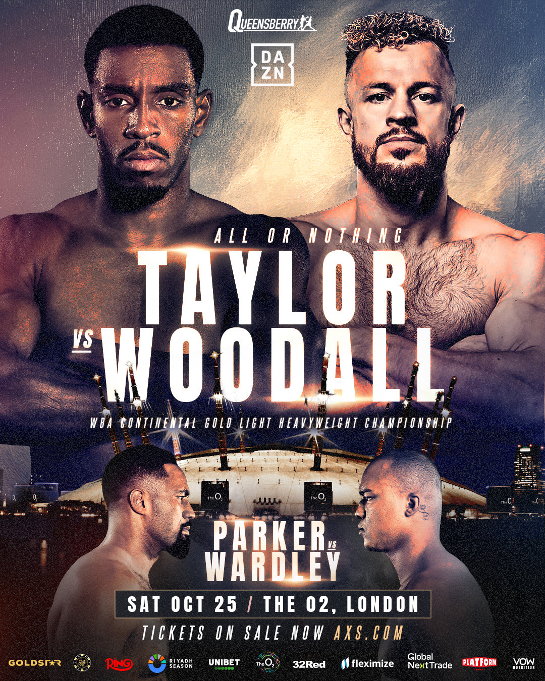EZRA TAYLOR (TICKETS)  CHAMPIONSHIP BOXING,  SATURDAY 25TH OCTOBER 2025